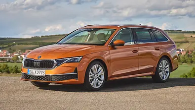 Der Skoda Octavia Combi statisch von schräg vorne links. - Foto: Skoda