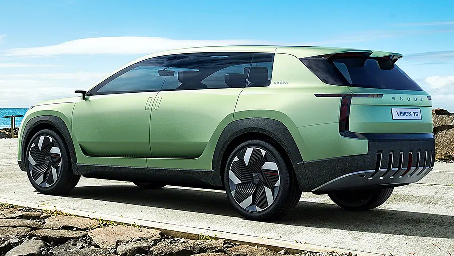 Skoda Vision 7S (2022) Der Skoda Vision 7S (2022) in der Seitenansicht.