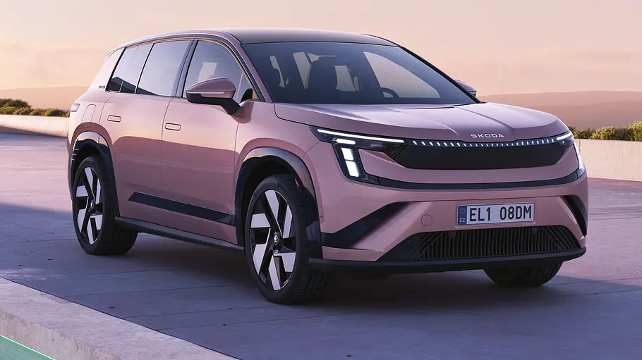 Skoda Peaq Skoda Peaq statisch von schräg vorne fotografiert.