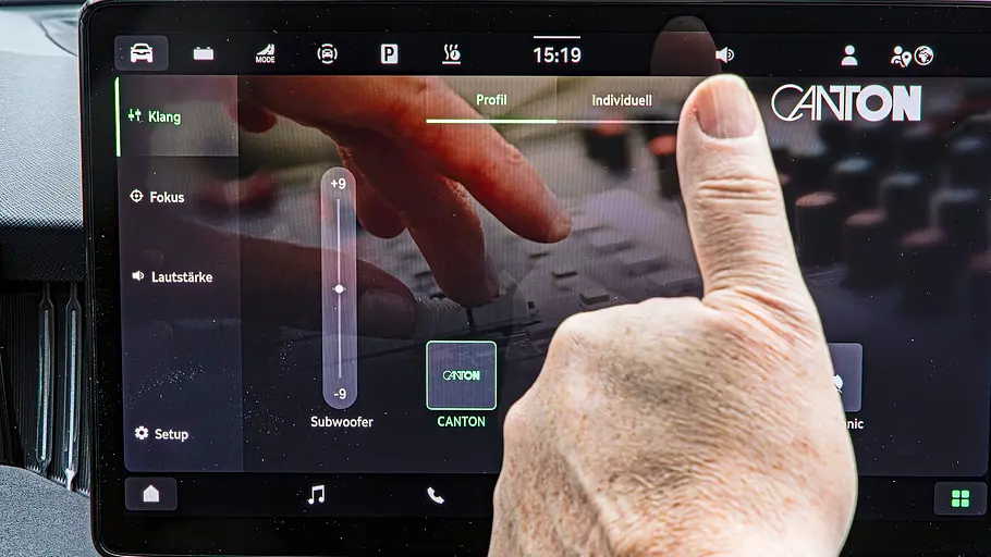 Das Soundmenü des Skoda Superb