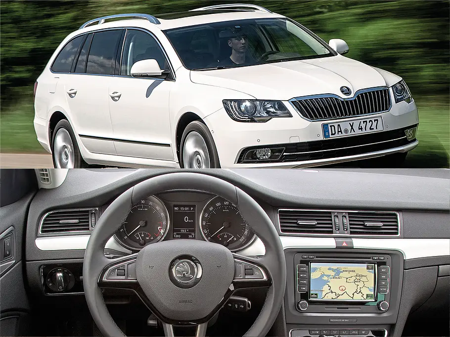 Skoda Superb Combi Vergleich Bilder technische Daten