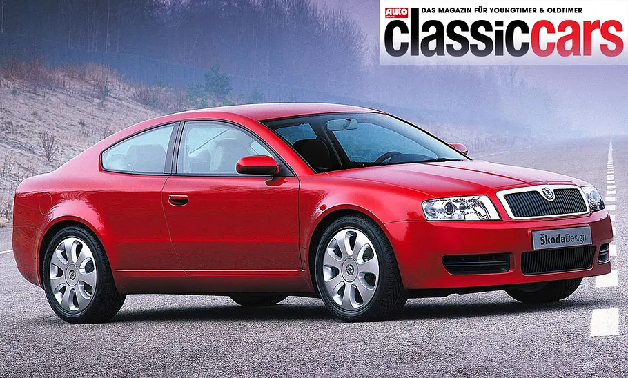 Skoda Tudor (2002) Der Skoda Tudor (2002) stehend von schräg vorne.