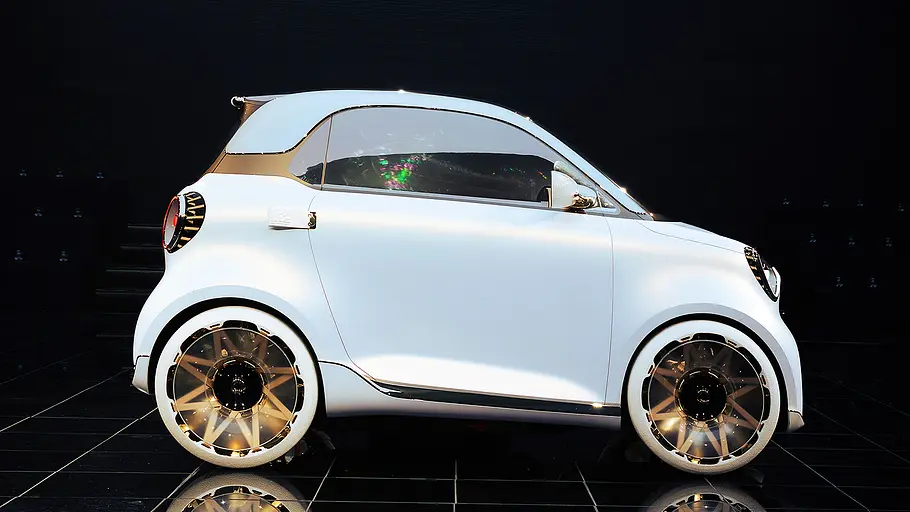 Smart Concept #2 (2026) Blick von der Seite auf den Smart Concept #2 (2026).