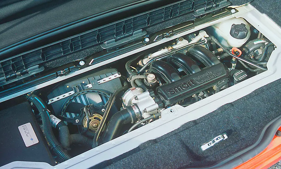 Der Motor des Smart Roadster