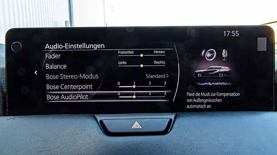 Das Soundmenü des Mazda CX-60. 