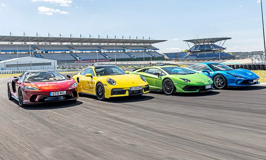 McLaren GT/Porsche 911 Turbo S/Lamborghini Aventador SVJ/Alpine A110S