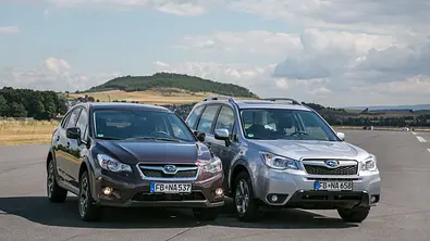 Subaru XV Subaru Forester Vergleichstest Bilder technische Daten
