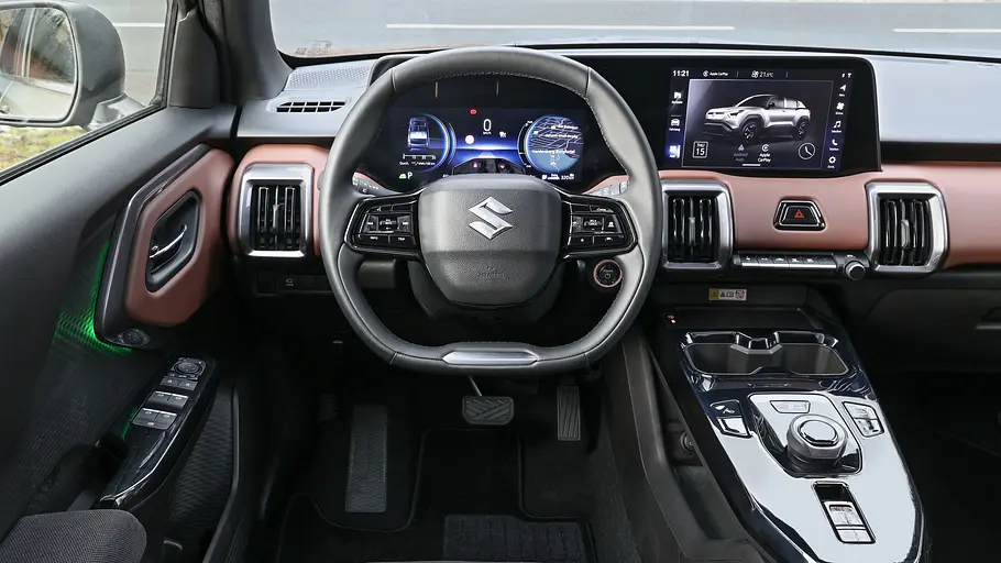 Das Cockpit des Suzuki e Vitara.