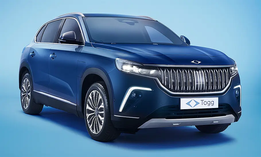 Togg T10X (2025) Blick von schräg vorne auf das elektrische SUV Togg T10X (2025).
