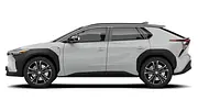 Toyota bZ4X von der linken Seite im Profil. - Foto: Carwow
