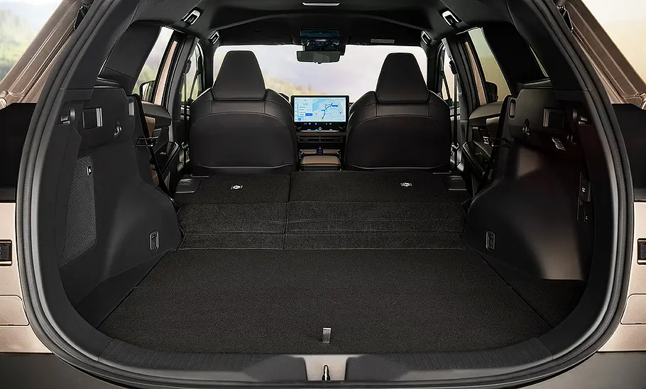 Toyota bZ4X Touring Blick in den Kofferraum des Toyota bZ4X Touring.