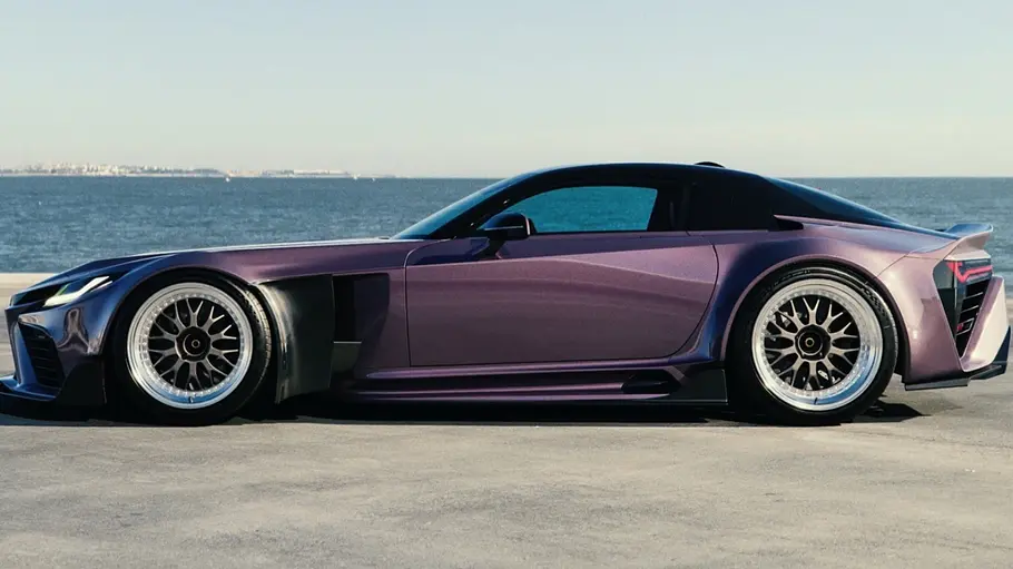 Toyota GR GT Widebody Der Toyota GR GT Widebody stehend seitlich