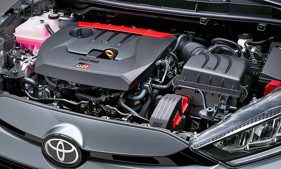 Toyota GR Yaris Facelift (2024) Der Motor des Toyota GR Yaris Facelift (2024).