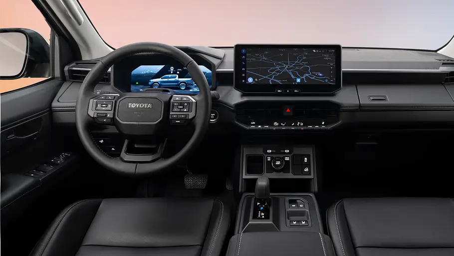 Das Cockpit des Toyota Hilux.