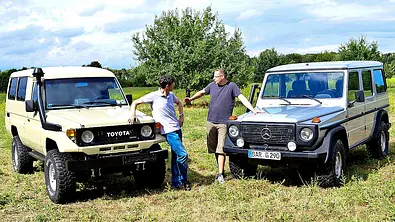 Mercedes G-Klasse/Toyota Land Cruiser: Classic Cars - Foto: Zbigniew Mazar