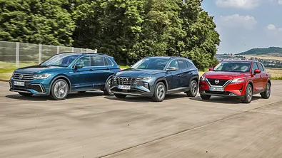 VW Tiguan/Hyundai Tucson/Nissan Qashqai - Foto: Niklas Gotta