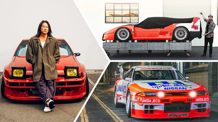 Bildmontage verschiedener Fahrzeuge und Personen, die für das Tuning-Event Ultrace Germany 2026 angekündigt sind.