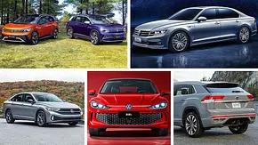 Eine Collage zeigt fünf hierzulande unbekannte VW-Modelle. - Foto: VW, Montage: AUTO ZEITUNG