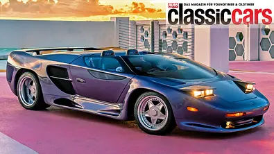 Der Vector Avtech WX-3R stehend von schräg vorne. - Foto: RM Sothebys