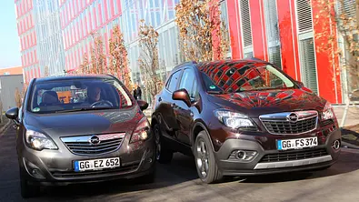 Vergleich SUV Van Opel Mokka Meriva