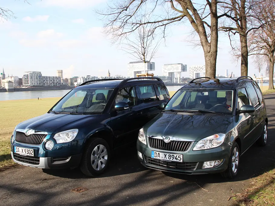 Vergleich SUV Van Skoda Yeti Roomster 1-2 TSI