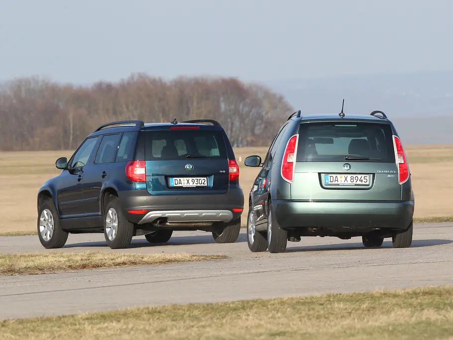 Vergleich SUV Van Skoda Yeti Roomster 1-2 TSI Fahrkomfort