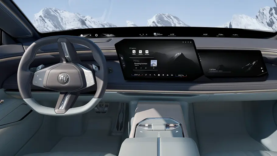 Das Armaturenbrett des Vision BMW Alpina.