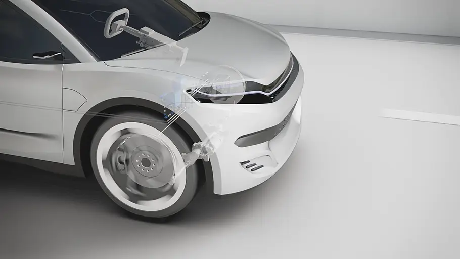 Brake by Wire von Bosch Brake by Wire von Bosch, Darstellung der Bremstechnik im Auto