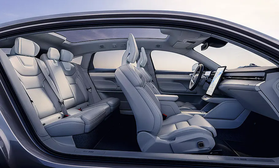 Blick in den Innenraum des Volvo ES90 (2025).