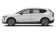 Der Volvo EX60 im Profil. - Foto: Carwow