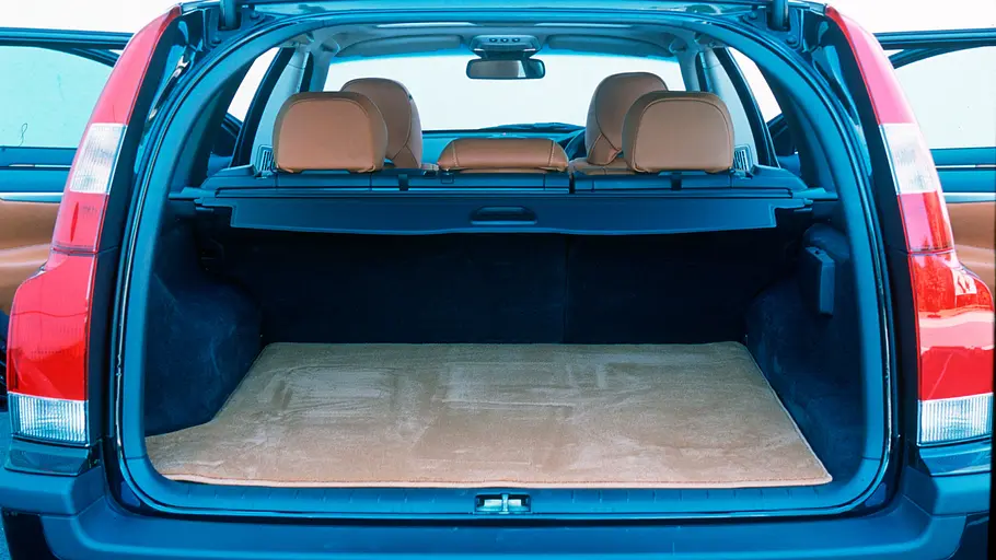 Der Kofferraum des Volvo V70 R. 