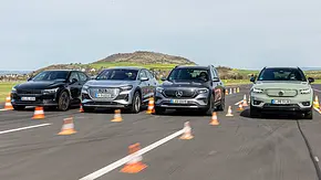 Polestar 2/Audi Q4 Sportback e-tron/Mercedes EQB/Volvo XC40 Recharge Pure Electric - Foto: Frank Ratering
