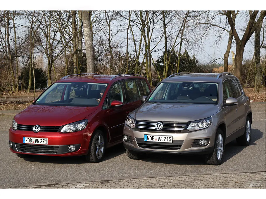 Vergleich VW Tiguan Touran SUV Van Geländewagen
