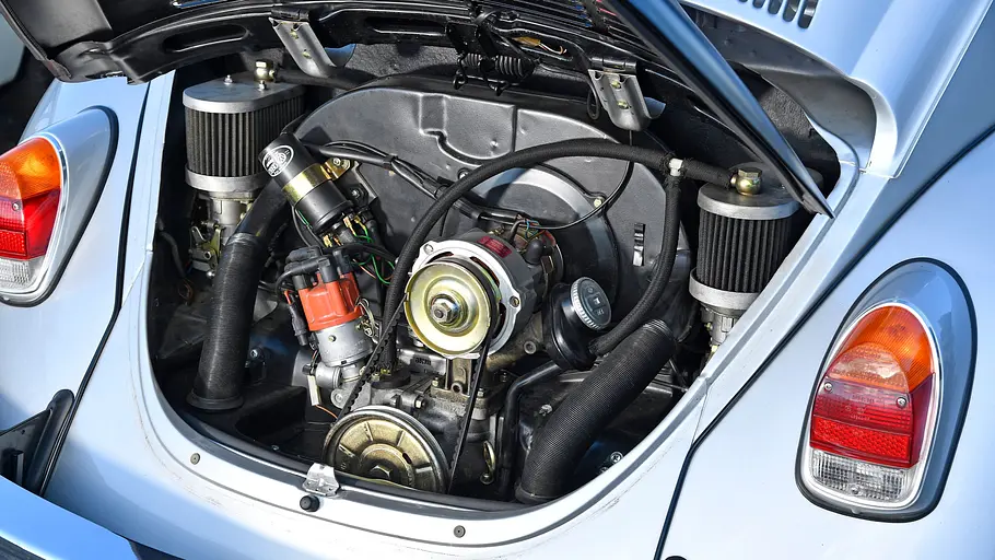 Der Motor des VW 1302 Salzburg-Käfer.