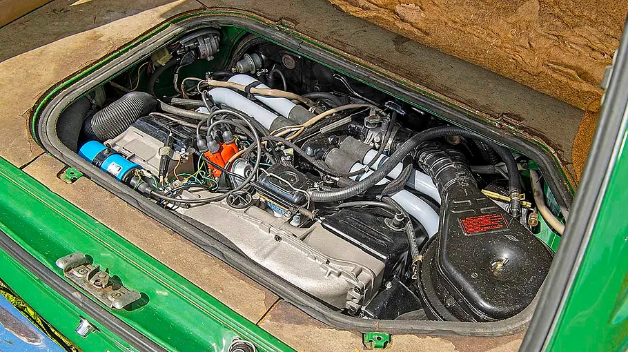VW 411 LE Variant Der Motor des VW 411 LE Variant.