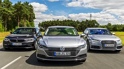 Audi A6/BMW 530i/VW Arteon - Foto: Frank Ratering