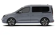 Blick von der Seite auf den VW Caddy. - Foto: Carwow