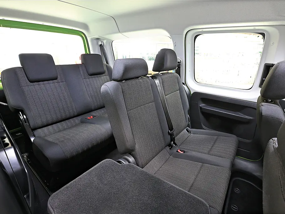 VW Caddy Maxi 2015 Facelift Test Fahrbericht Diesel Innenraum Rücksitze