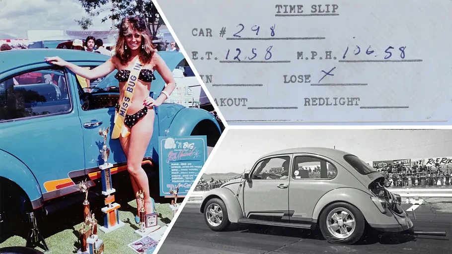 Collage zum VW Cal-Look-Käfer.