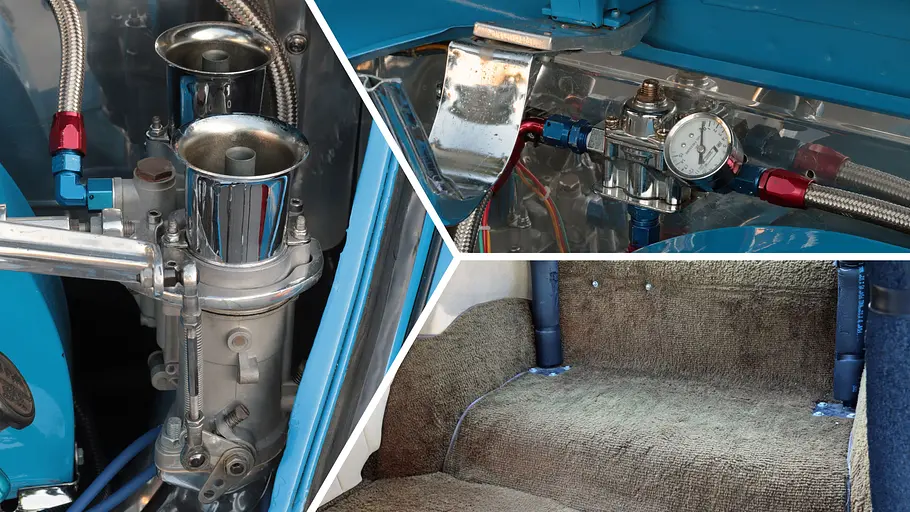 Collage zur Technik des VW Cal-Look-Käfer.