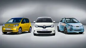 Fiat 500/Renault Twingo Z.E./VW e-Up - Foto: AUTO ZEITUNG Fiat 500/Renault Twingo Z.E./VW e-Up - Foto: AUTO ZEITUNG