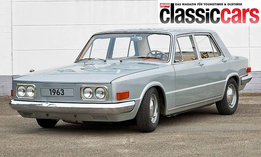 VW EA 128 Der VW EA 128 stehend von schräg vorne.