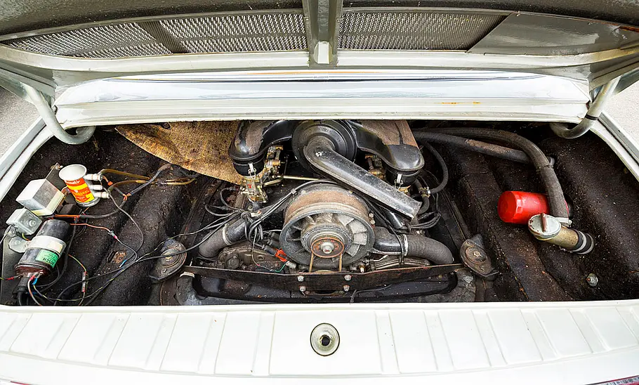 VW EA 128 Der Motor des VW EA 128.