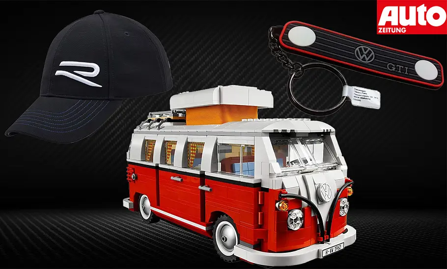 VW Fanartikel in einer Bidlcollage.