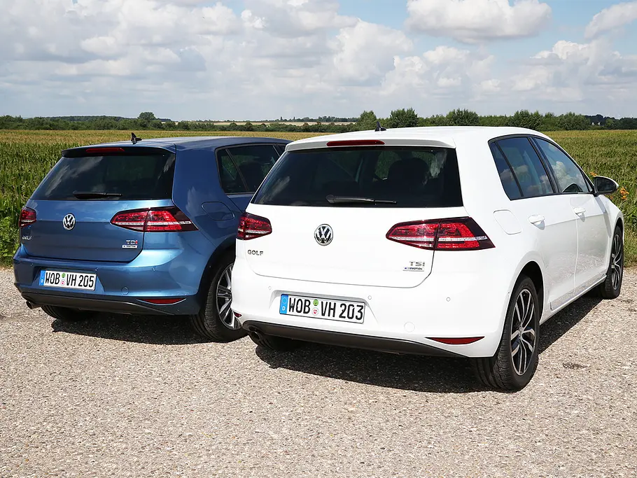 VW Golf 1.2 TSI/1.6 TDI: Vergleichstest VW Golf 1.2 TSI/1.6 TDI: Vergleichstest