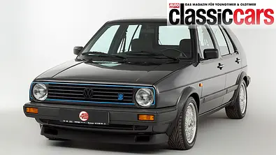 Der VW Golf 2 G60 Limited stehend von schräg vorne. - Foto: 4 Star Classics