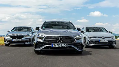 BMW 120d/Mercedes A 220 d/VW Golf GTD - Foto: Frank Ratering