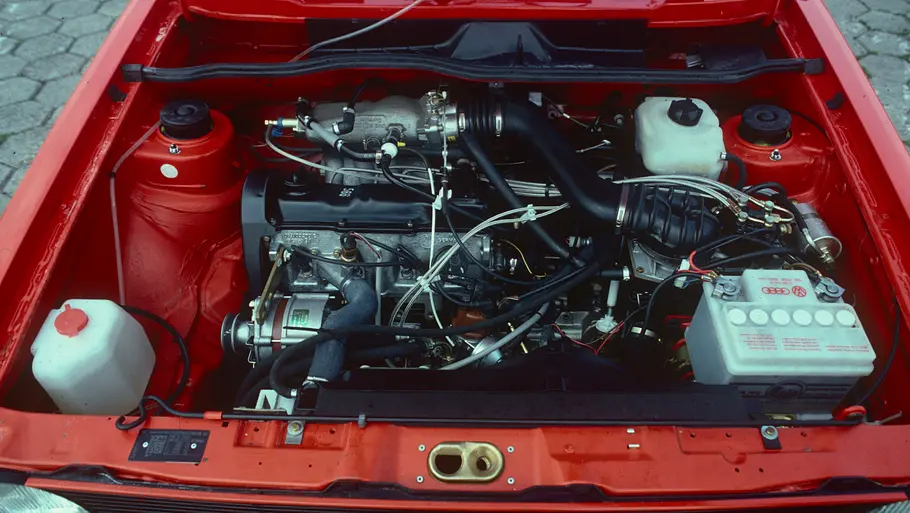 Der Motor des VW Golf GTI