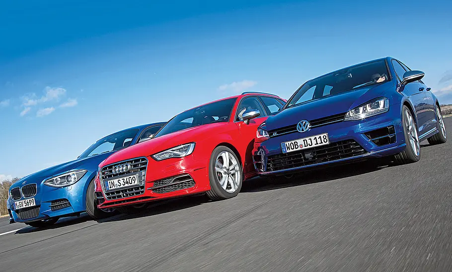 BMW M135i xDrive/Audi S3 Sportback/VW Golf R