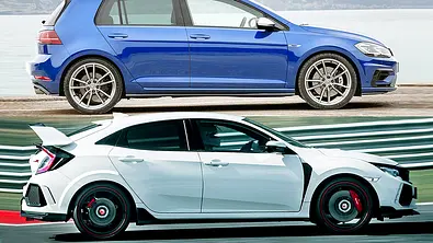 VW Golf R/Honda Civic Type R - Foto: VW/Honda
